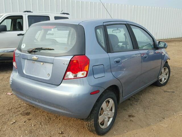 KL1TD66658B080841 - 2008 CHEVROLET AVEO BASE Mavi foto 4