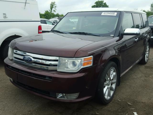 2FMEK63C69BA86690 - 2009 FORD FLEX LIMIT MAROON photo 2