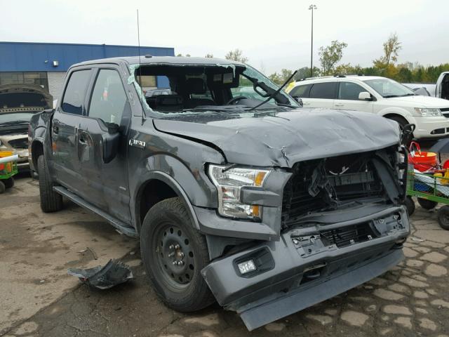 1FTEW1EP0HFB08658 - 2017 FORD F150 SUPER GRAY photo 1