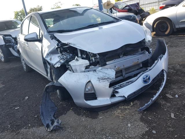 JTDKDTB38D1545353 - 2013 TOYOTA PRIUS C SILVER photo 1