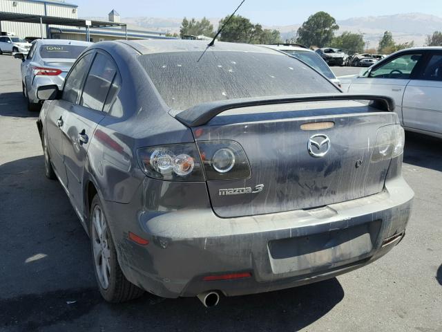 JM1BK324171704247 - 2007 MAZDA 3 S GRAY photo 3