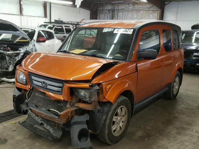 5J6YH28768L002378 - 2008 HONDA ELEMENT EX ORANGE photo 2