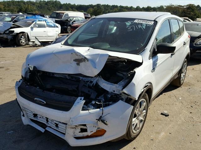 1FMCU0F70DUC03714 - 2013 FORD ESCAPE WHITE photo 2