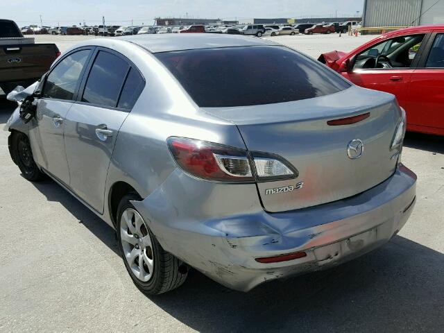 JM1BL1U79D1752406 - 2013 MAZDA 3 I SILVER photo 3