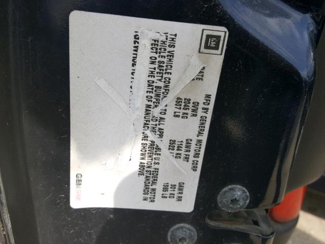 1G2WR521X1F172008 - 2001 PONTIAC GRAND PRIX BLUE photo 10