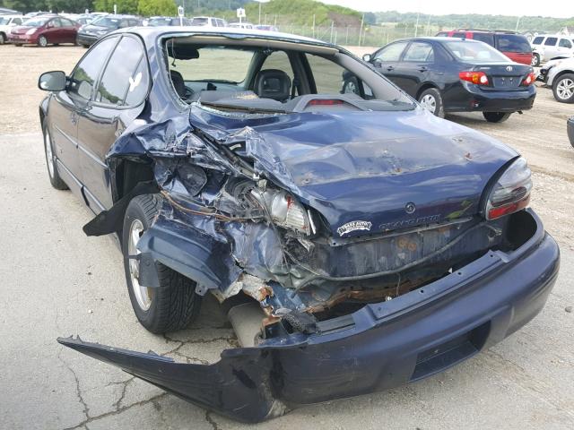 1G2WR521X1F172008 - 2001 PONTIAC GRAND PRIX BLUE photo 3