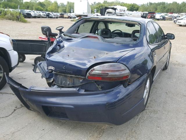 1G2WR521X1F172008 - 2001 PONTIAC GRAND PRIX BLUE photo 4