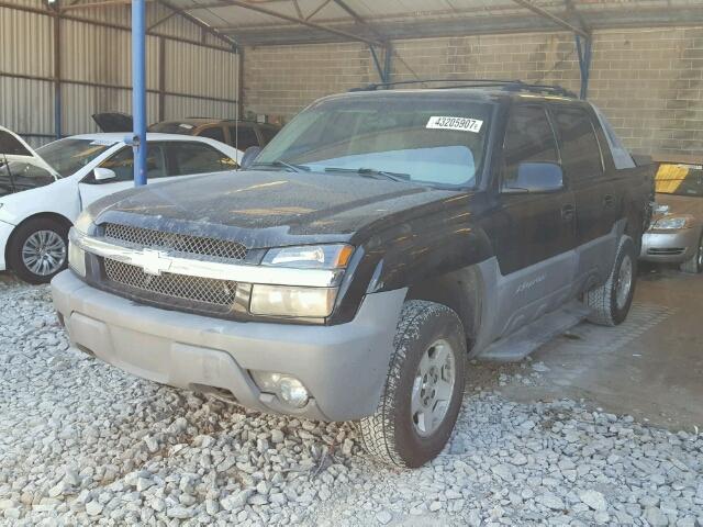 3GNEC13T62G301855 - 2002 CHEVROLET AVALANCHE BLACK photo 2