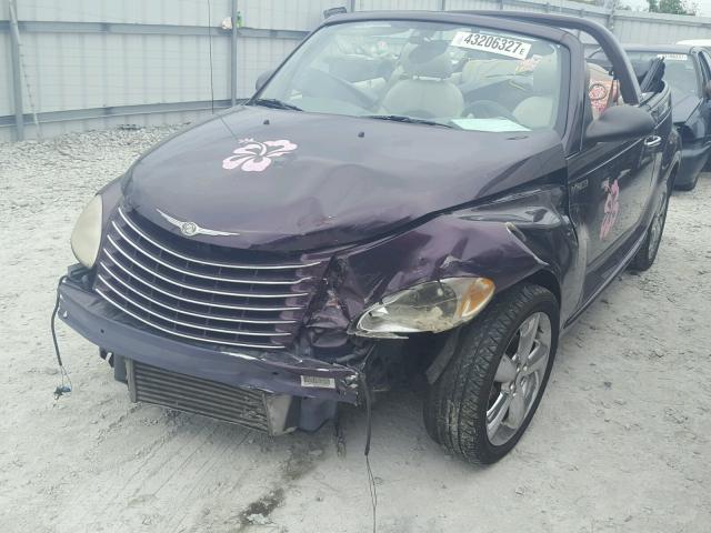 3C3AY75S35T362581 - 2005 CHRYSLER PT CRUISER PURPLE photo 2