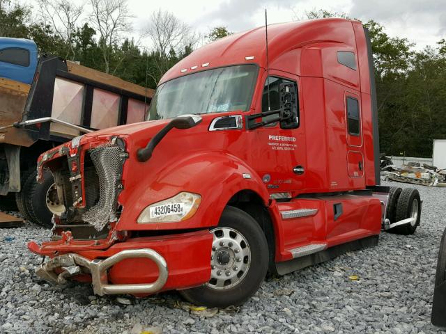 1XKYD49X4KJ240989 - 2019 KENWORTH CONSTRUCTI RED photo 2