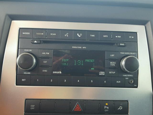 1J8HG48K78C114298 - 2008 JEEP COMMANDER ვერცხლისფერი ფოტო 9