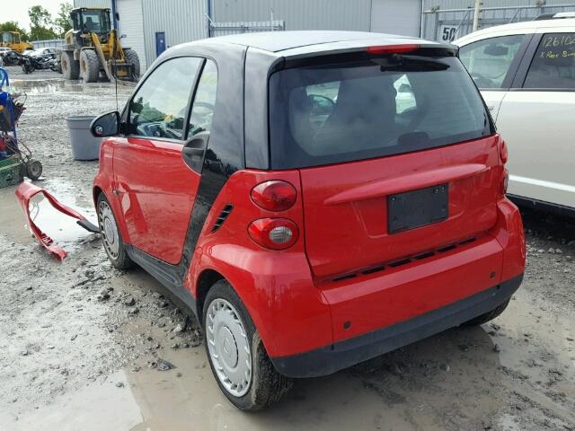 WMEEJ3BAXAK384936 - 2010 SMART FORTWO PUR RED photo 3