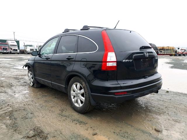 5J6RE4H37BL821431 - 2011 HONDA CR-V LX BLACK photo 3