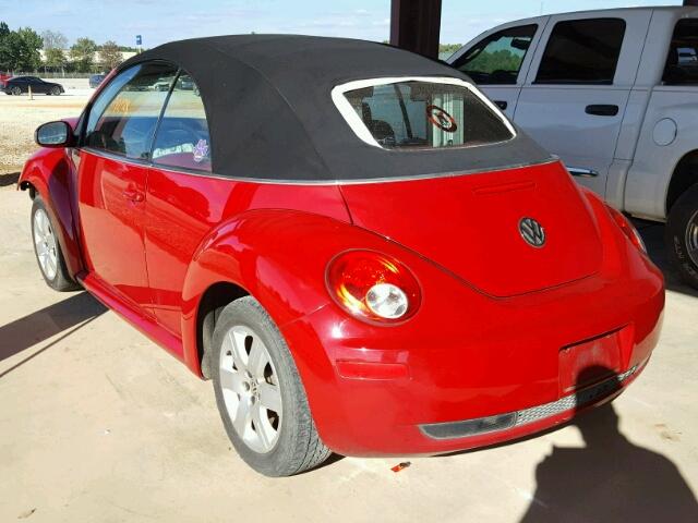 3VWRF31Y17M422374 - 2007 VOLKSWAGEN NEW BEETLE 红色 照片 3