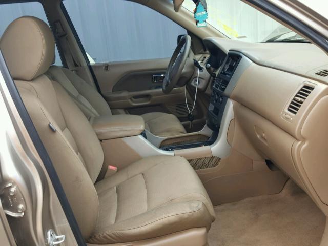 5FNYF28147B038160 - 2007 HONDA PILOT LX GOLD photo 5