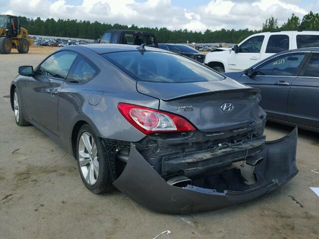 KMHHU6KH2BU047955 - 2011 HYUNDAI GENESIS CO CHARCOAL photo 3