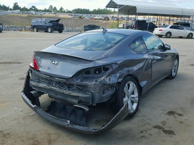 KMHHU6KH2BU047955 - 2011 HYUNDAI GENESIS CO CHARCOAL photo 4