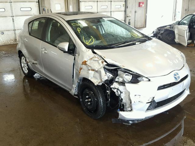 JTDKDTB35C1021513 - 2012 TOYOTA PRIUS C SILVER photo 1