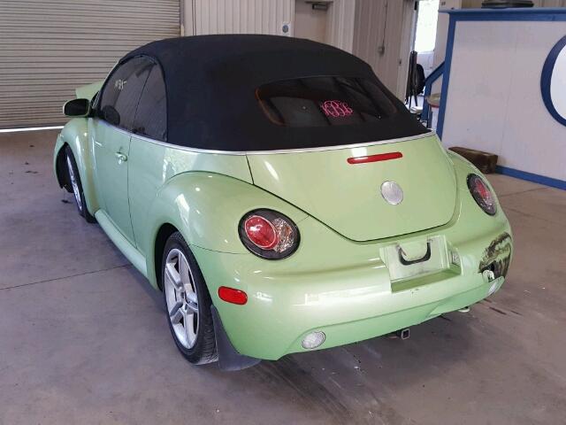 3VWCD31YX5M317261 - 2005 VOLKSWAGEN NEW BEETLE 绿色 照片 3