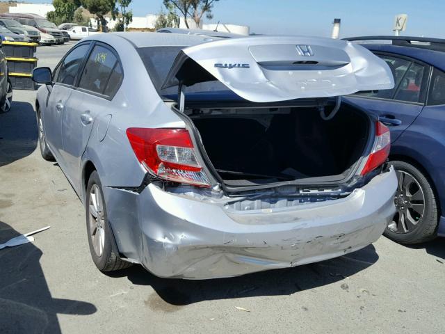 2HGFB2F98CH538954 - 2012 HONDA CIVIC EXL 银色 照片 3