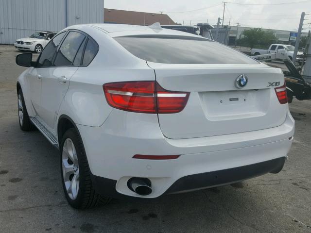 5UXFG2C56DL784552 - 2013 BMW X6 XDRIVE3 WHITE photo 3