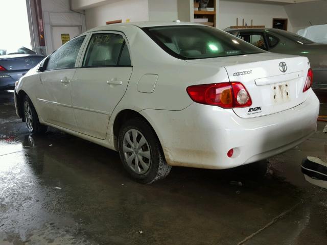 JTDBL40E99J036974 - 2009 TOYOTA COROLLA WHITE photo 3