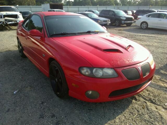 6G2VX12U85L452864 - 2005 PONTIAC GTO RED photo 1