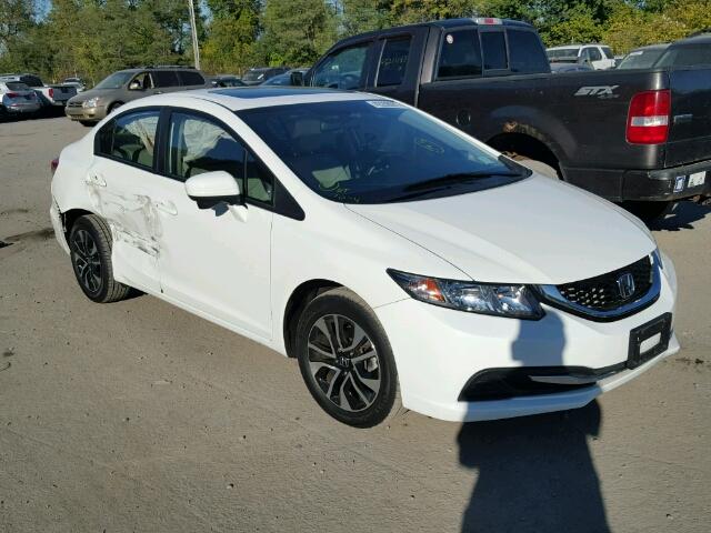 2HGFB2F89EH548550 - 2014 HONDA CIVIC EX WHITE photo 1