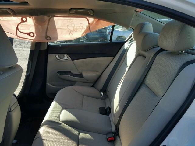 2HGFB2F89EH548550 - 2014 HONDA CIVIC EX WHITE photo 6