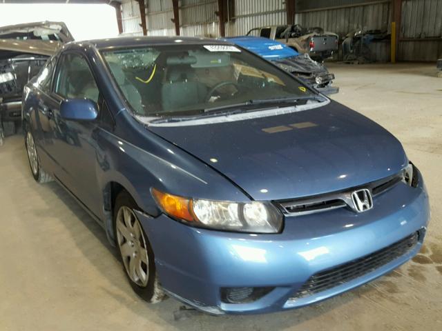 2HGFG12697H573077 - 2007 HONDA CIVIC LX BLUE photo 1