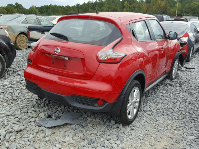 JN8AF5MR7FT501214 - 2015 NISSAN JUKE S MAROON photo 4