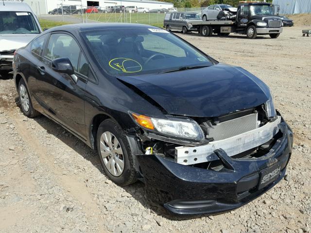 2HGFG3B55CH516372 - 2012 HONDA CIVIC LX BLACK photo 1