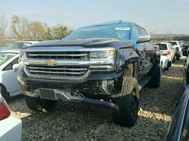 3GCUKTEJ6GG127372 - 2016 CHEVROLET SILVERADO BLACK photo 2