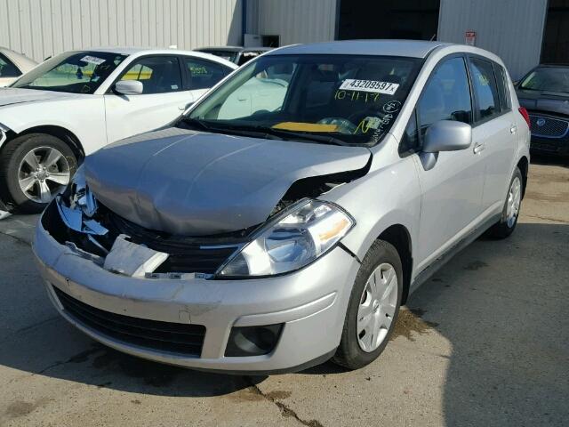 3N1BC1CP7CK254044 - 2012 NISSAN VERSA SILVER photo 2