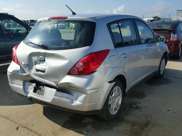 3N1BC1CP7CK254044 - 2012 NISSAN VERSA SILVER photo 4