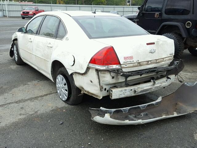 2G1WB58K279270749 - 2007 CHEVROLET IMPALA LS WHITE photo 3