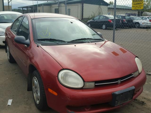 1B3ES46C81D114073 - 2001 DODGE NEON RED photo 1