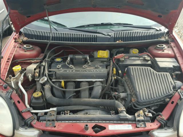 1B3ES46C81D114073 - 2001 DODGE NEON RED photo 7