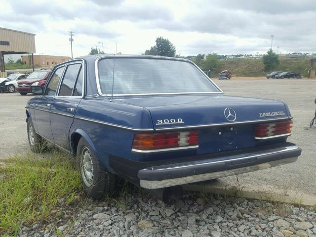 WDBAB33A9DB026142 - 1983 MERCEDES-BENZ 300 DT BLUE photo 3