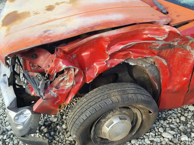 1B7GN14M5HS456868 - 1987 DODGE DAKOTA RED photo 10