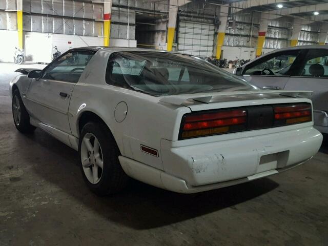 1G2FS23E0NL225181 - 1992 PONTIAC FIREBIRD B WHITE photo 3