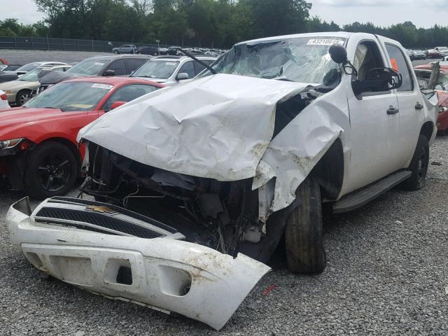 1GNEC03059R231887 - 2009 CHEVROLET TAHOE POLI WHITE photo 2