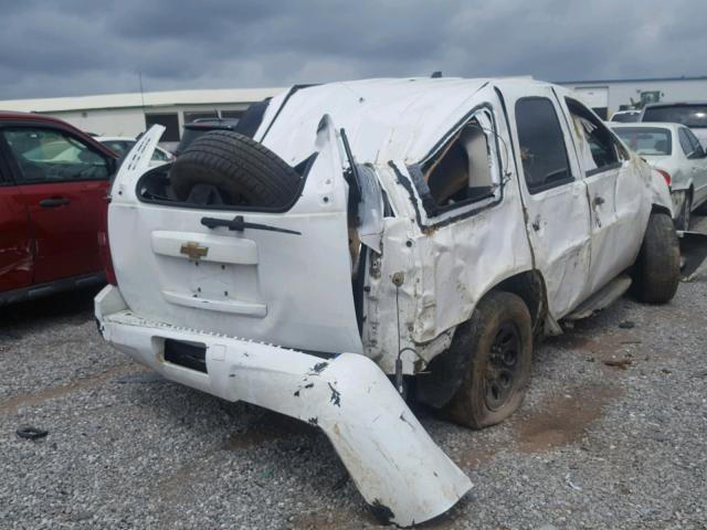 1GNEC03059R231887 - 2009 CHEVROLET TAHOE POLI WHITE photo 4