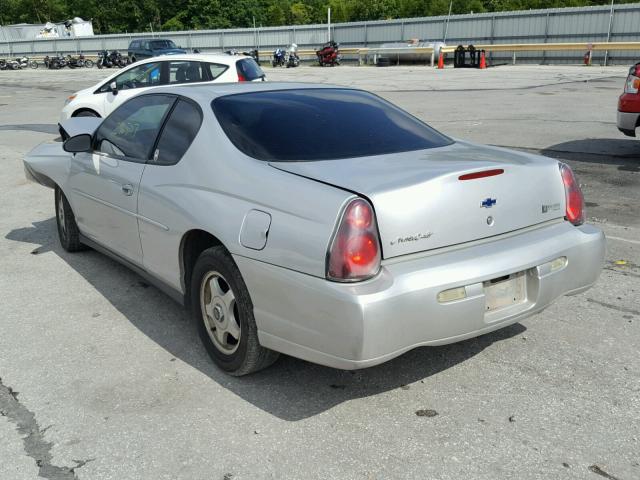 2G1WW12E349189965 - 2004 CHEVROLET MONTE CARL ვერცხლისფერი ფოტო 3