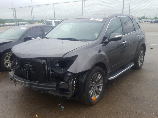2HNYD2H71BH520432 - 2011 ACURA MDX ADVANC BLACK photo 2