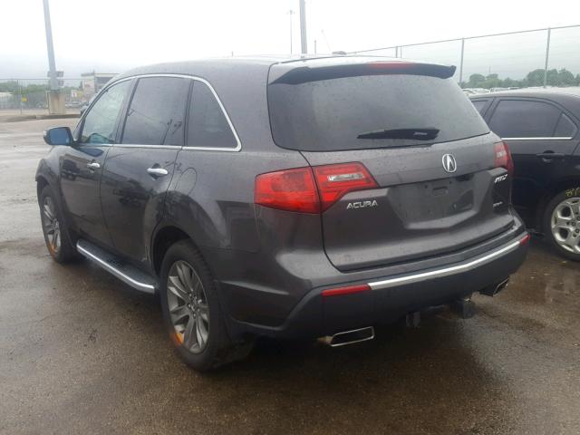 2HNYD2H71BH520432 - 2011 ACURA MDX ADVANC BLACK photo 3