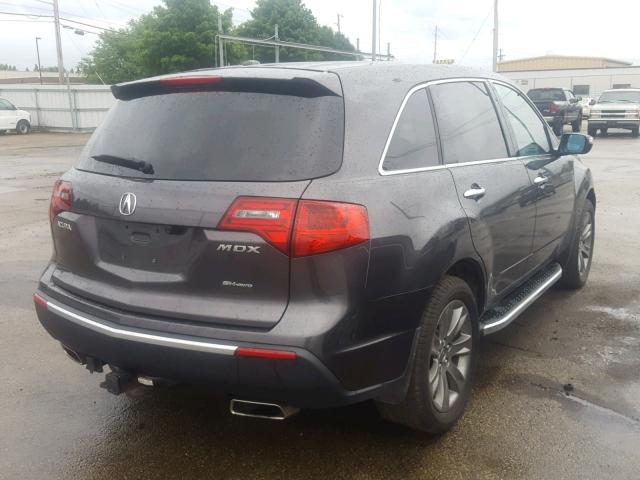 2HNYD2H71BH520432 - 2011 ACURA MDX ADVANC BLACK photo 4