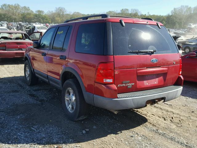 1FMZU73K23ZA68796 - 2003 FORD EXPLORER X RED photo 3