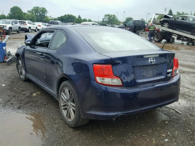 JTKJF5C74D3052494 - 2013 TOYOTA SCION TC 蓝色 照片 3