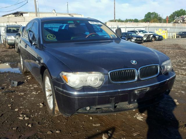 WBAGN63474DS47660 - 2004 BMW 745 LI BLUE photo 1